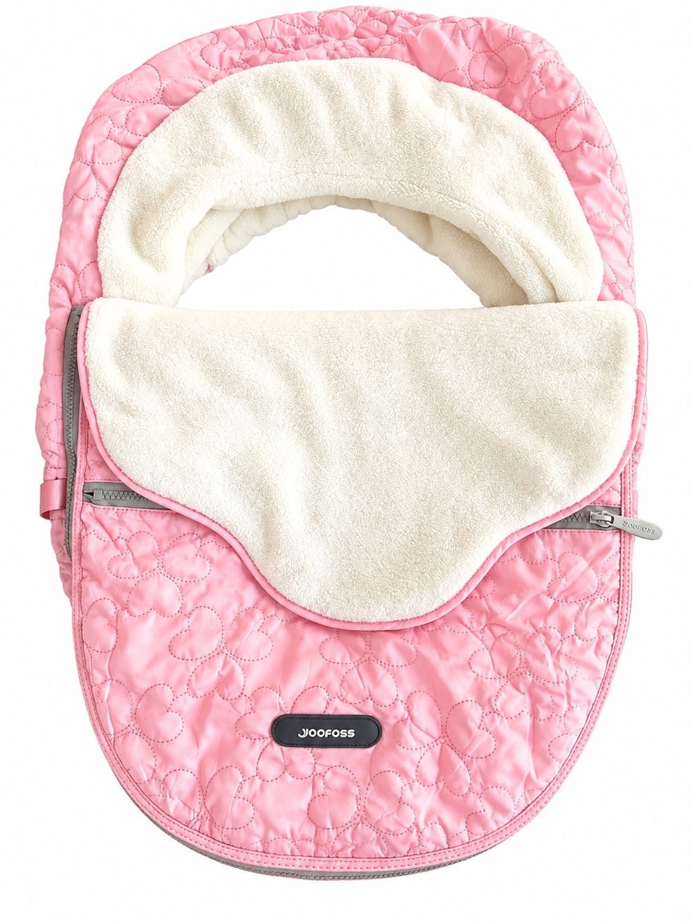 Yoofoss Baby Quilted Car Seat Cover Winter Canopy Plush Fleece Lining